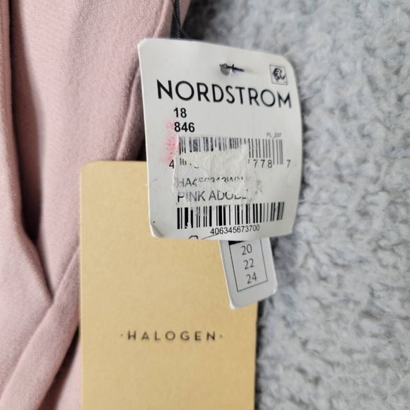 Halogen Womens Chino Pants Pink Elastic Waist Viscose 18 New - Picture 10 of 11